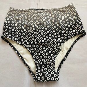 NWT Anthropologie High Waist Ombre Polka Dot Swimsuit Bottoms By Lisa King sz M